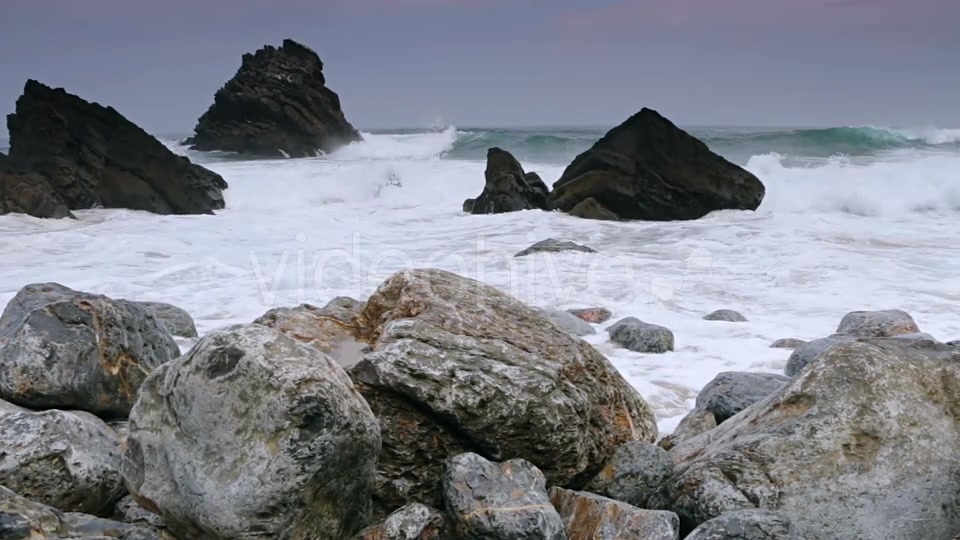 Ocean Surf on the Black Rocks - Download Videohive 21311014