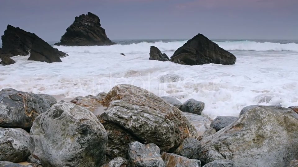 Ocean Surf on the Black Rocks - Download Videohive 21311014