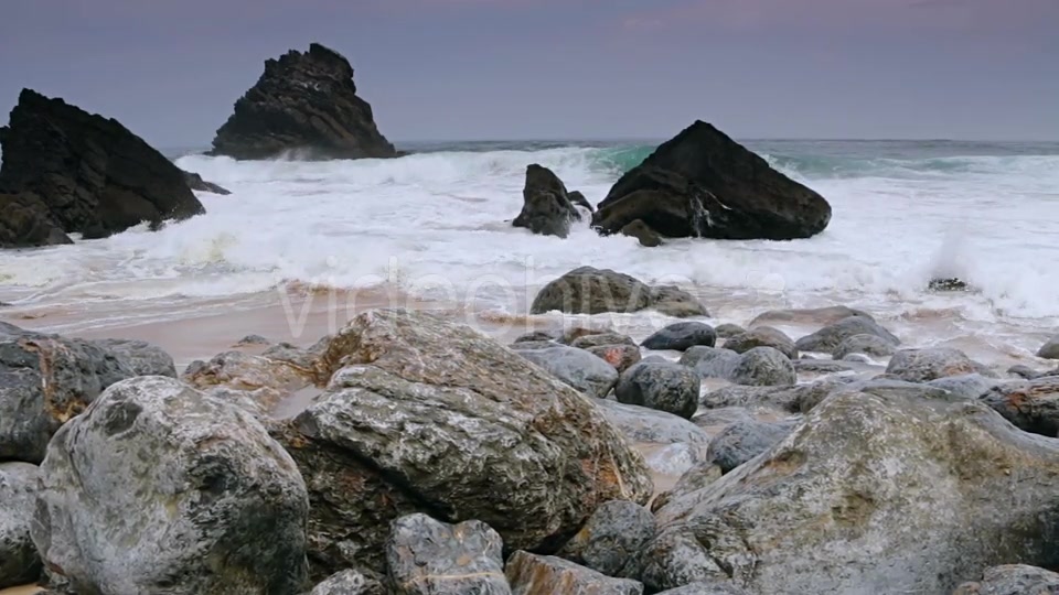 Ocean Surf on the Black Rocks - Download Videohive 21311014