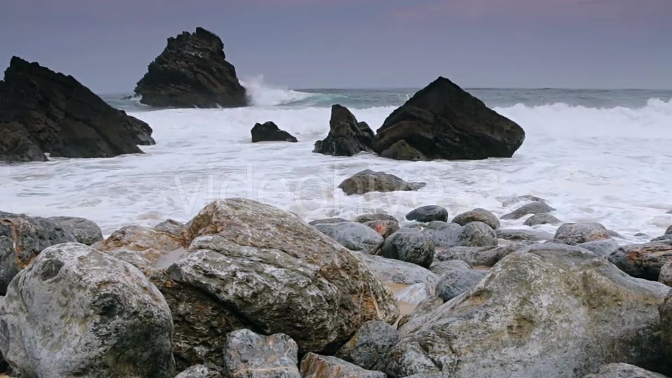 Ocean Surf on the Black Rocks - Download Videohive 21311014