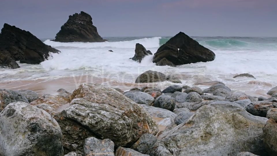 Ocean Surf on the Black Rocks - Download Videohive 21311014