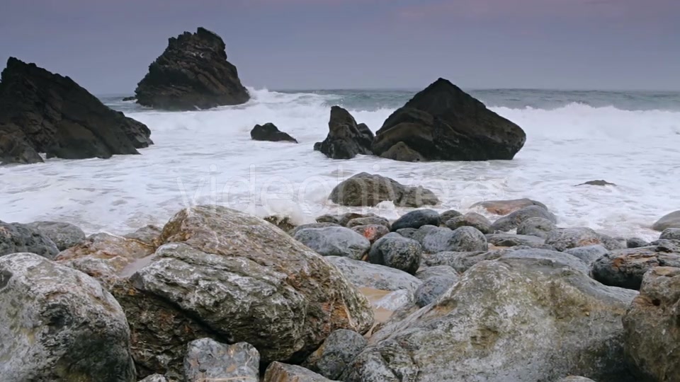 Ocean Surf on the Black Rocks - Download Videohive 21311014