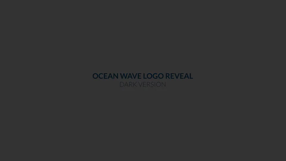 Ocean Wave Logo Reveal - Download Videohive 13285677