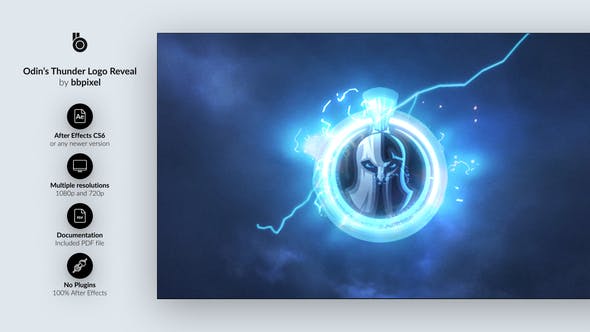 Odins Thunder Logo Reveal - Download 25024629 Videohive