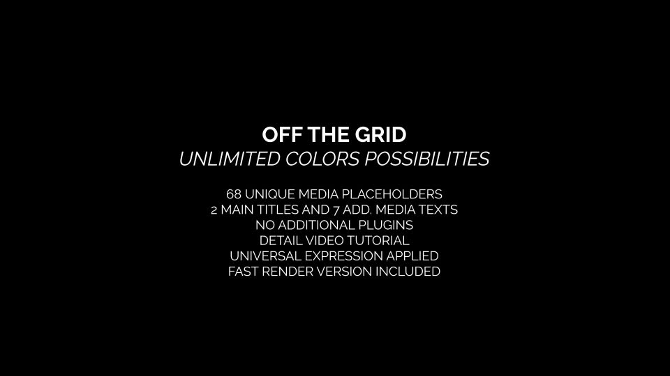 Off The Grid - Download Videohive 11557178
