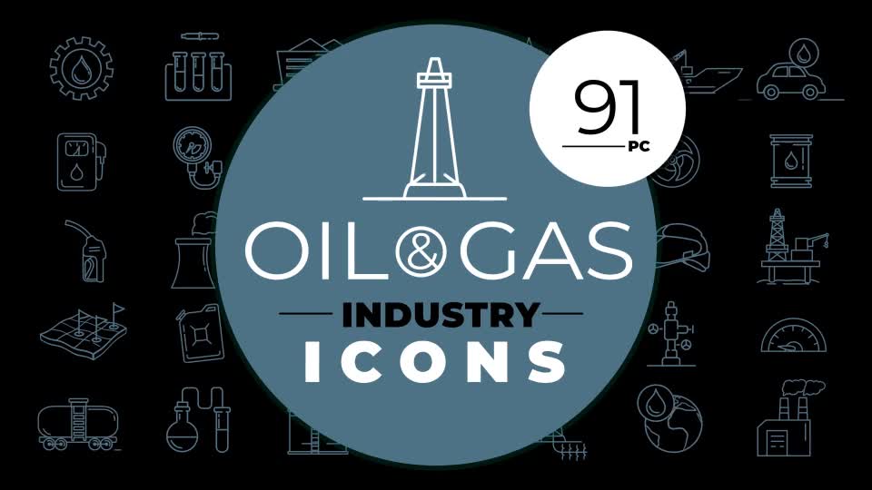 Oil & Gas Industry Icons Videohive 28463298 After Effects Image 1