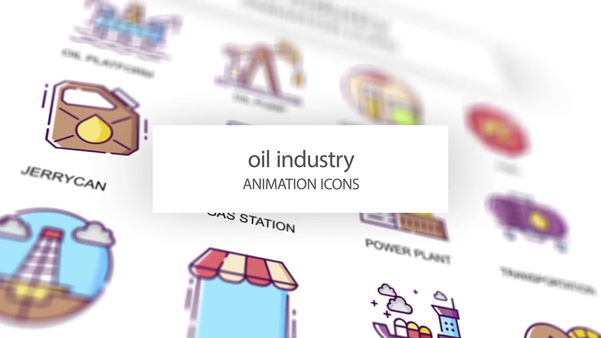 Oil industry Animation Icons Videohive 31339556 After Effects Image 1