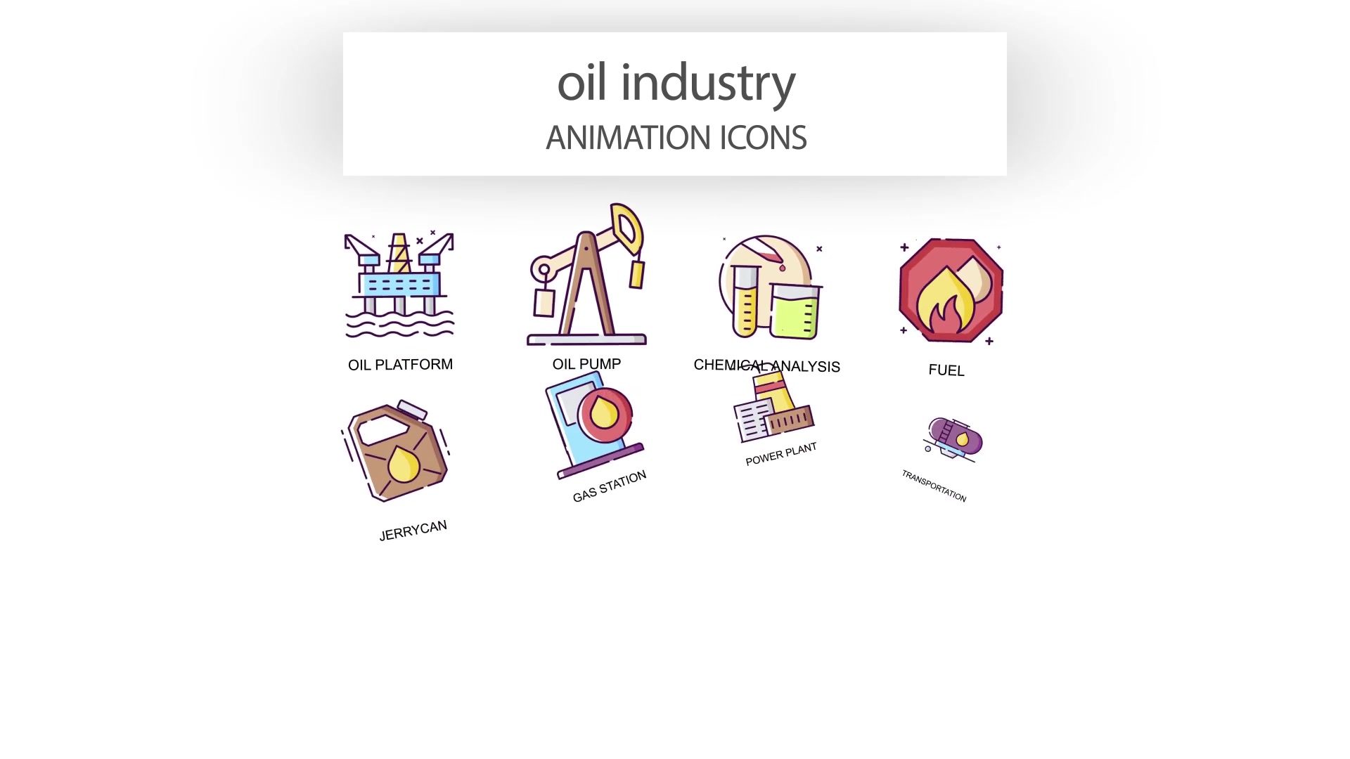 Oil industry Animation Icons Videohive 31339556 After Effects Image 4