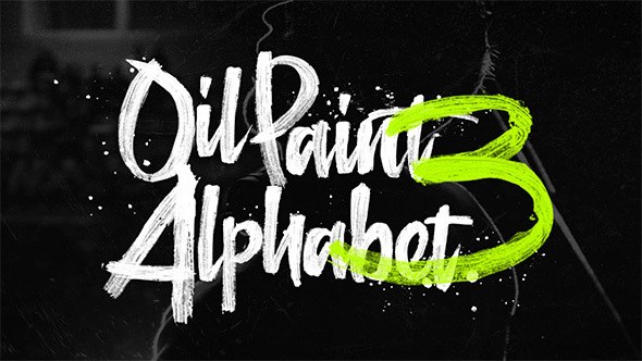 Oil Paint Alphabet 3 - Download Videohive 14348832