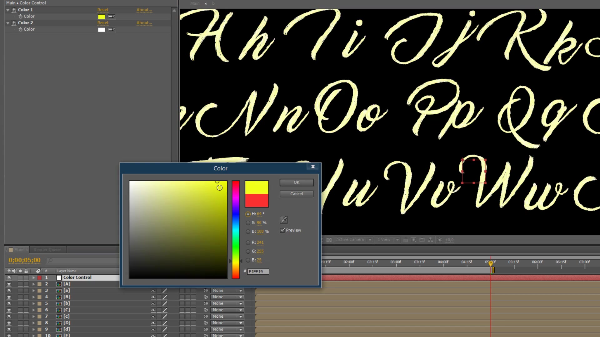 Oil Paint Alphabet 4K Videohive 19349356 After Effects Image 6