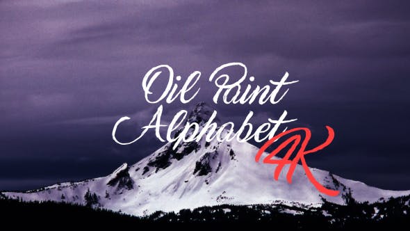 Oil Paint Alphabet 4K - Videohive Download 19349356