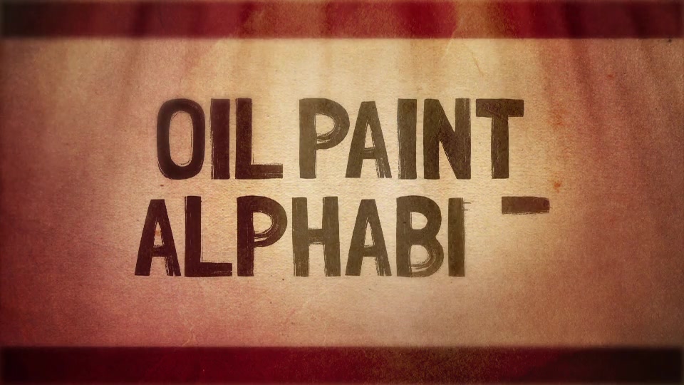 Oil Painting Alphabet Videohive 17373276 After Effects Image 11