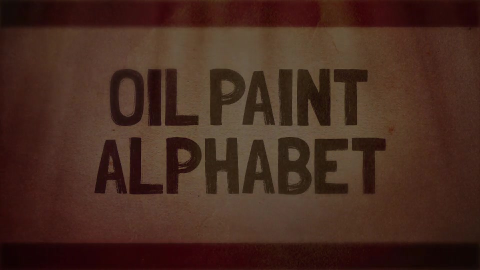 Oil Painting Alphabet Videohive 17373276 After Effects Image 12