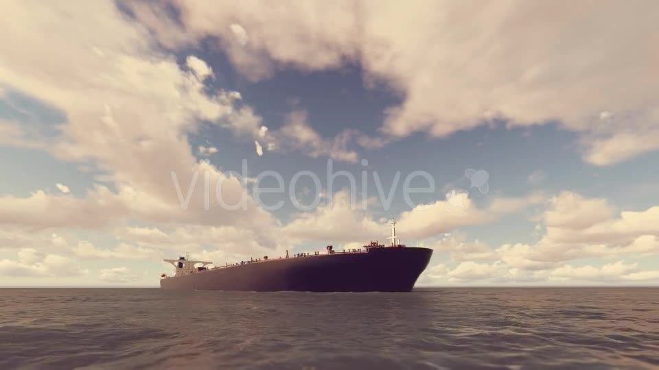 Oil Tanker On The Sea Animation - Download Videohive 17568477