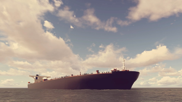 Oil Tanker On The Sea Animation - Download Videohive 17568477