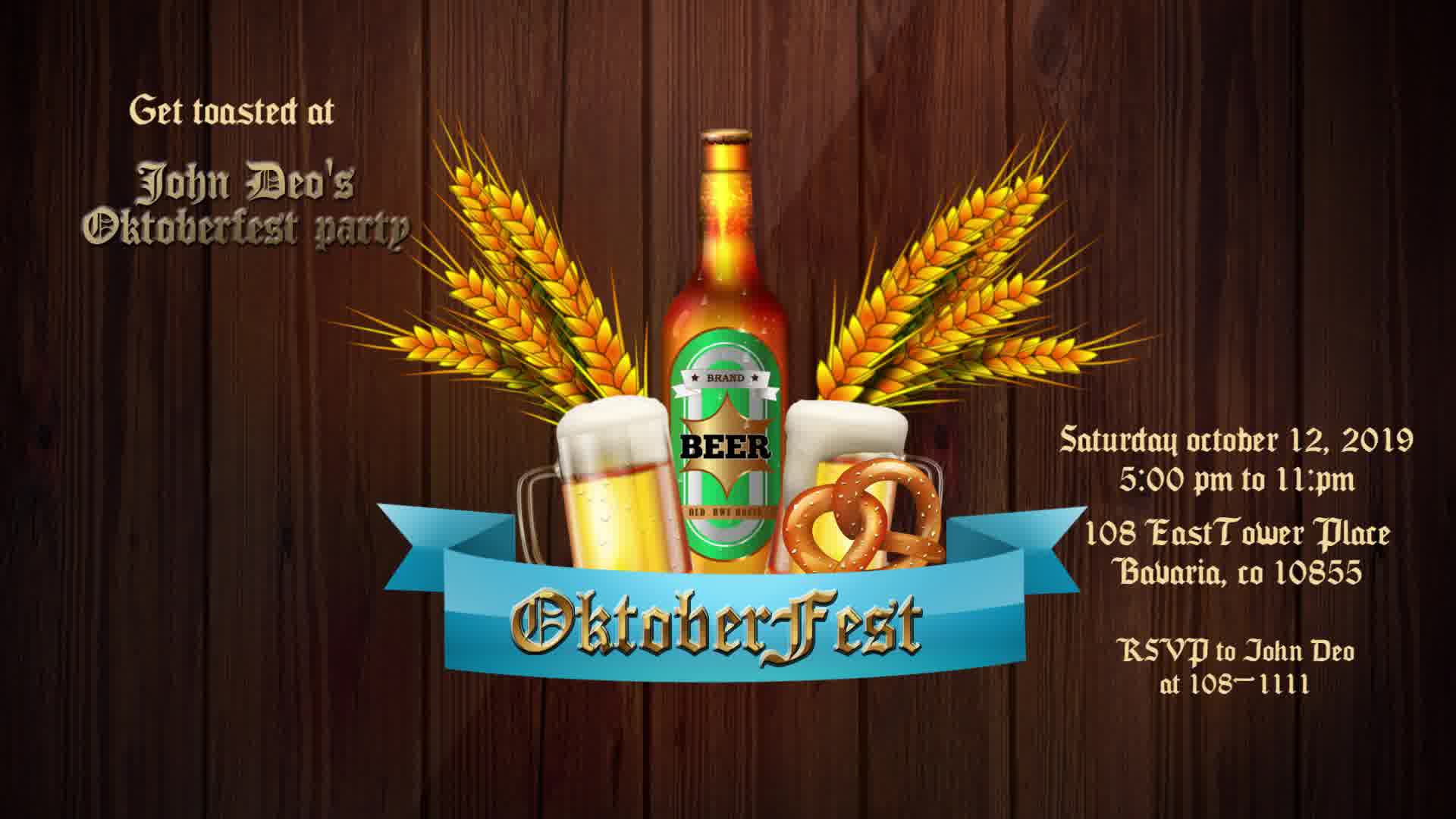 Oktoberfest Banner Card Videohive 24740979 After Effects Image 12