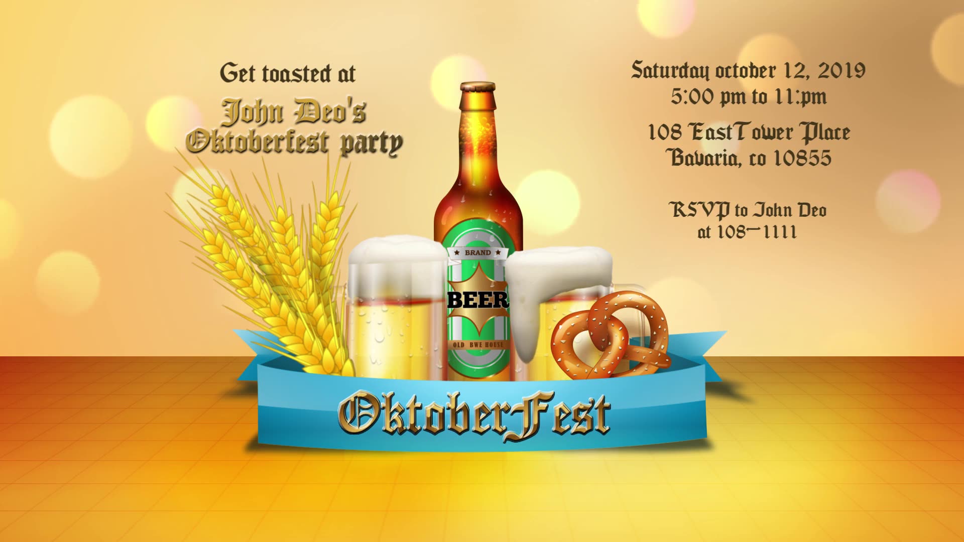 Oktoberfest Banner Card Videohive 24740979 After Effects Image 2