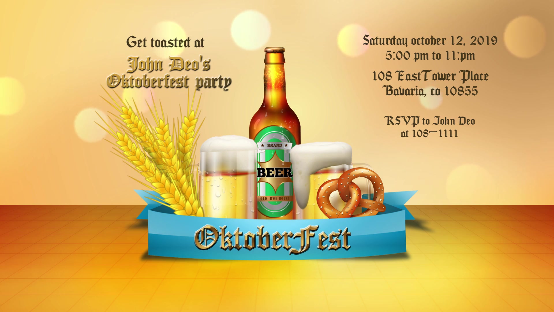 Oktoberfest Banner Card Videohive 24740979 After Effects Image 3