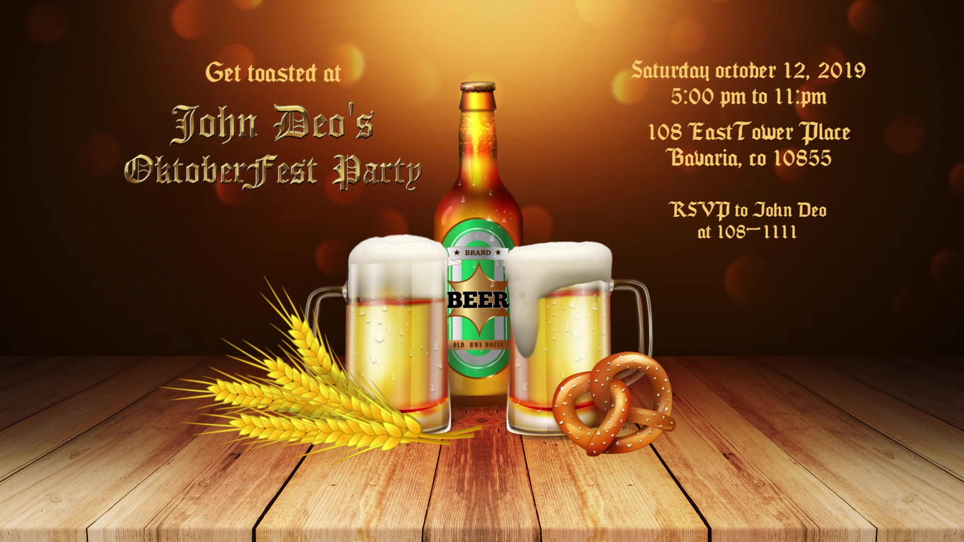 Oktoberfest Banner Card Videohive 24740979 After Effects Image 5