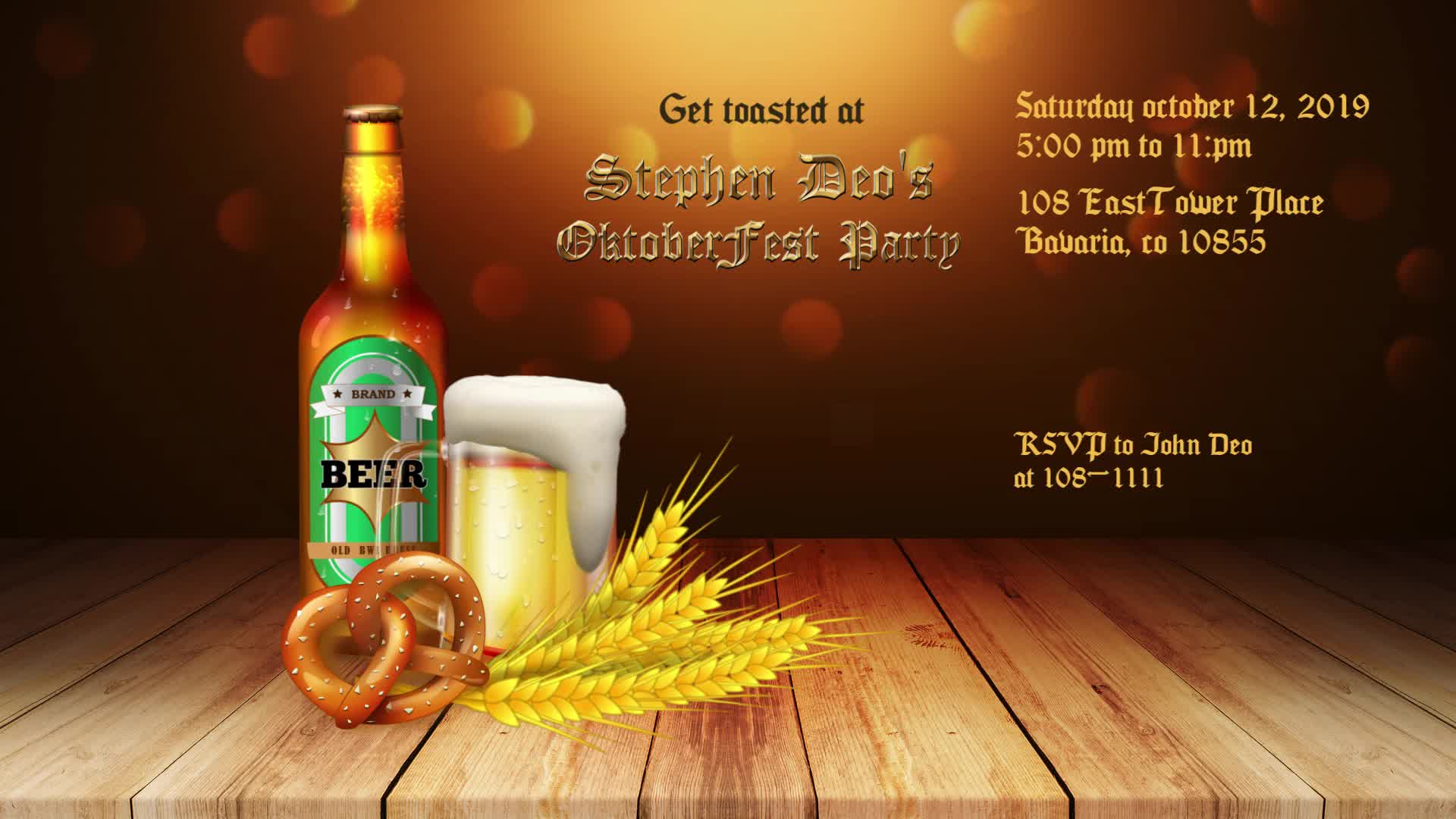 Oktoberfest Banner Card Videohive 24740979 After Effects Image 8
