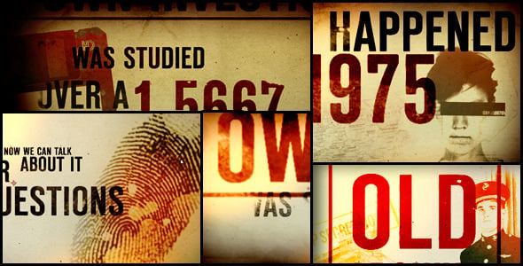 Old archive kinetic typographic - Download 7722300 Videohive