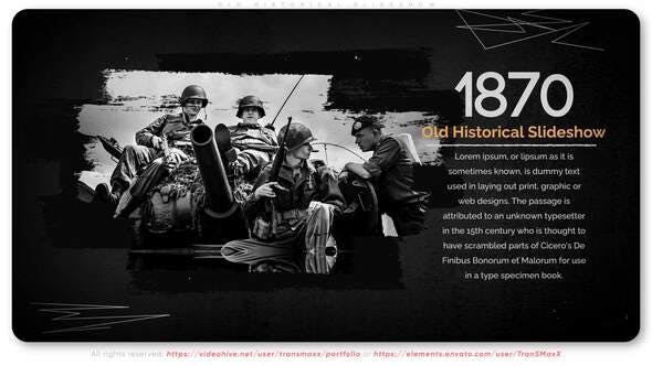Old Historical Slideshow - 29997468 Videohive Download