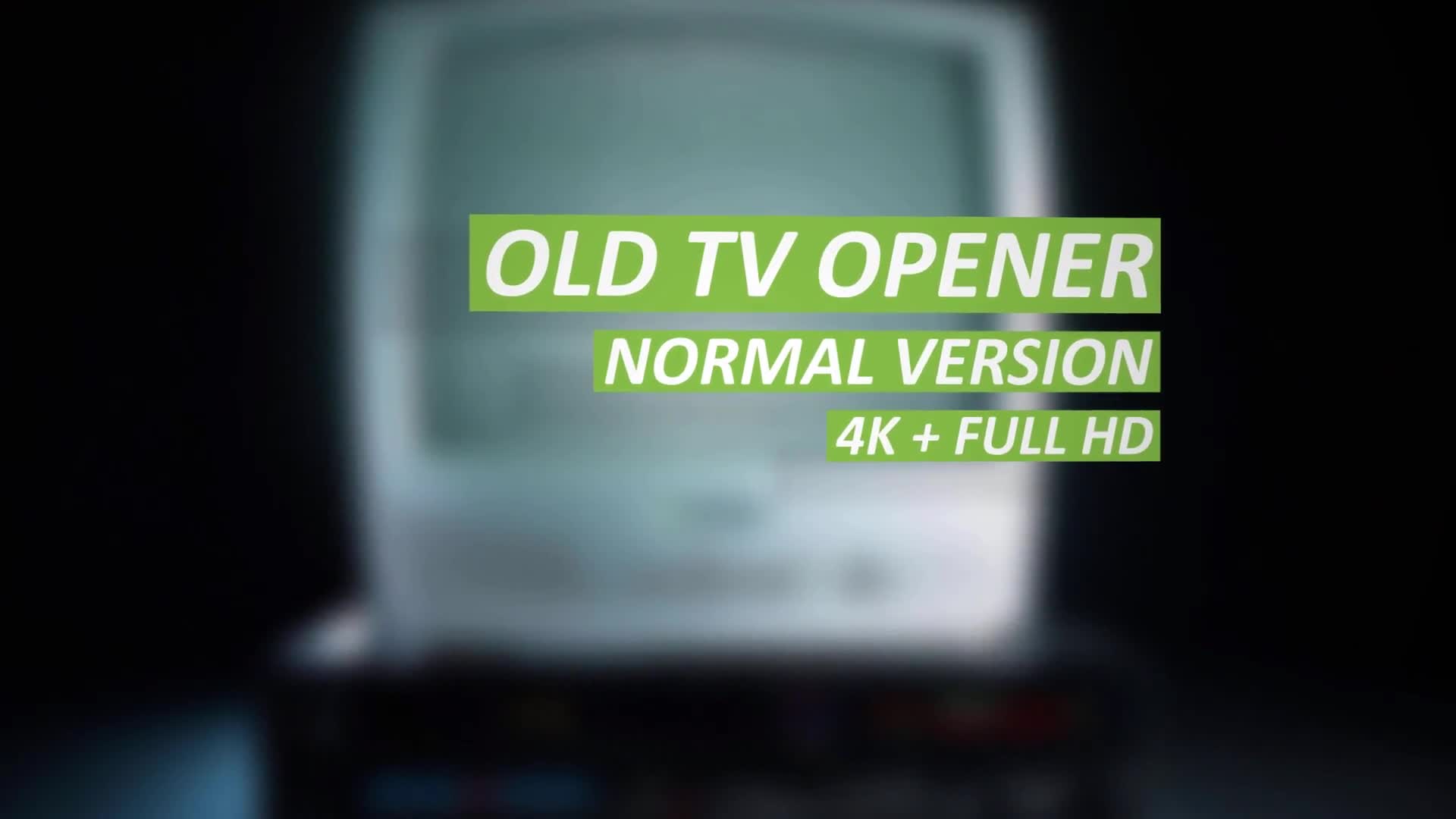 Old TV Opener Videohive 11941197 After Effects Image 1