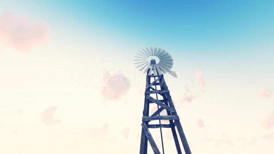 Old Windmill Sunrise Farm - Download Videohive 17600883