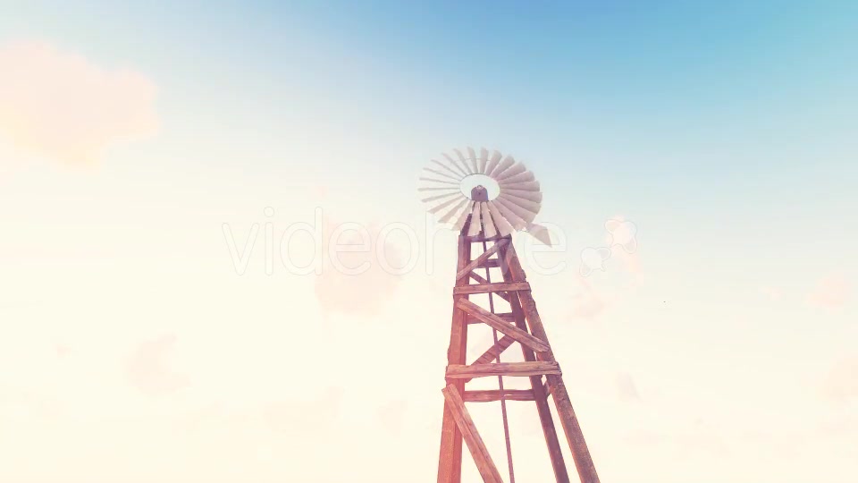 Old Windmill Sunrise Farm - Download Videohive 17600883