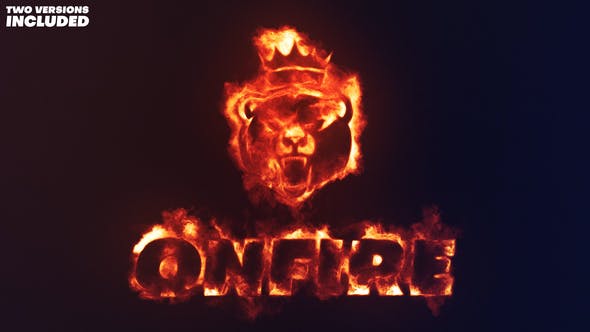 On Fire Logo Reveal 2 Variations - Download Videohive 38683901