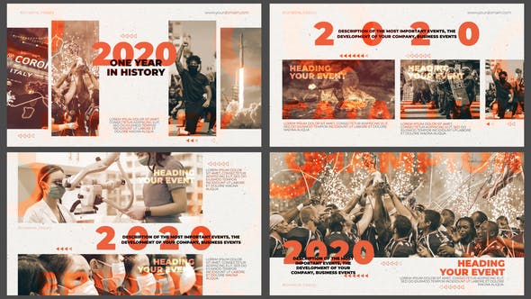 One Year in History Timeline of Events - Download 29794359 Videohive