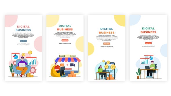Online Digital Business Instagram Story Template - 39142073 Videohive Download