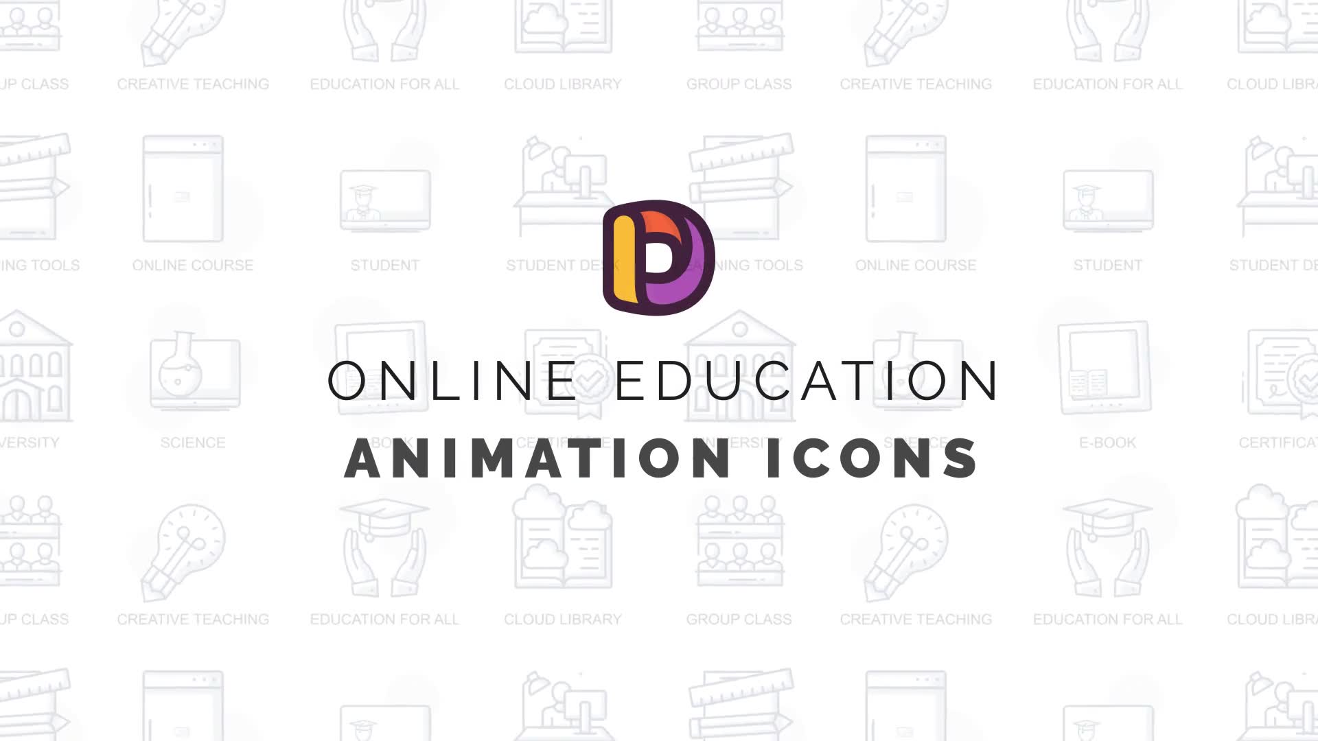 Online education Animation Icons Videohive 34567840 After Effects Image 2