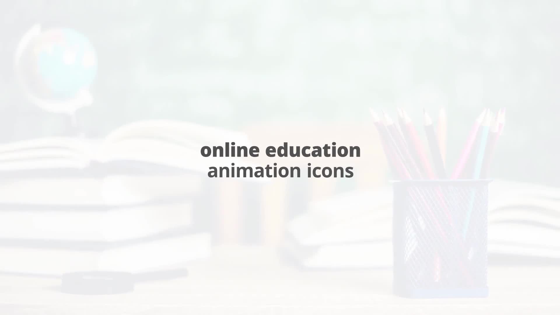 Online Education Flat Animated Icons Videohive 24429353 After Effects Image 1