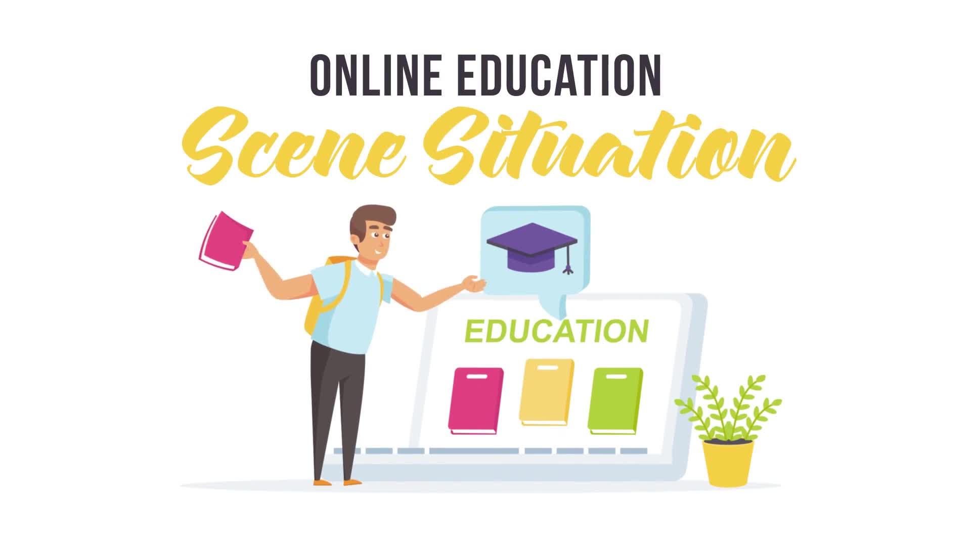 Online education Scene Situation Videohive 27597240 After Effects Image 1