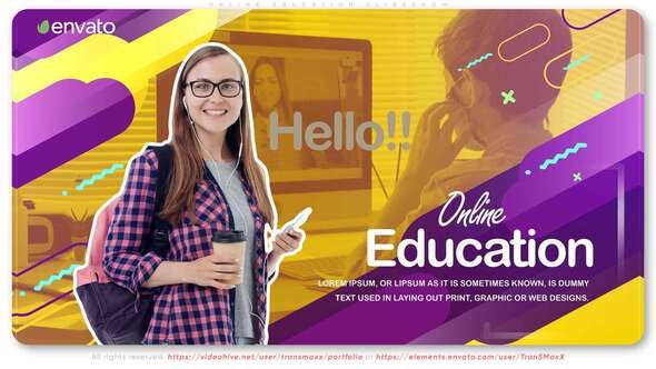 Online Education Slideshow - Videohive Download 27443394