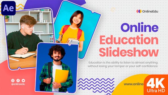 Online Education Slideshow - Videohive Download 33694663