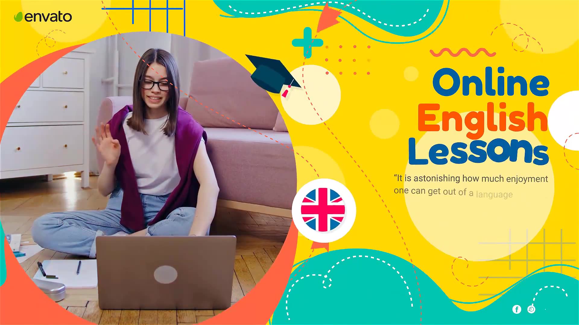 Online English Course and Classes Videohive 36923874 After Effects Image 2