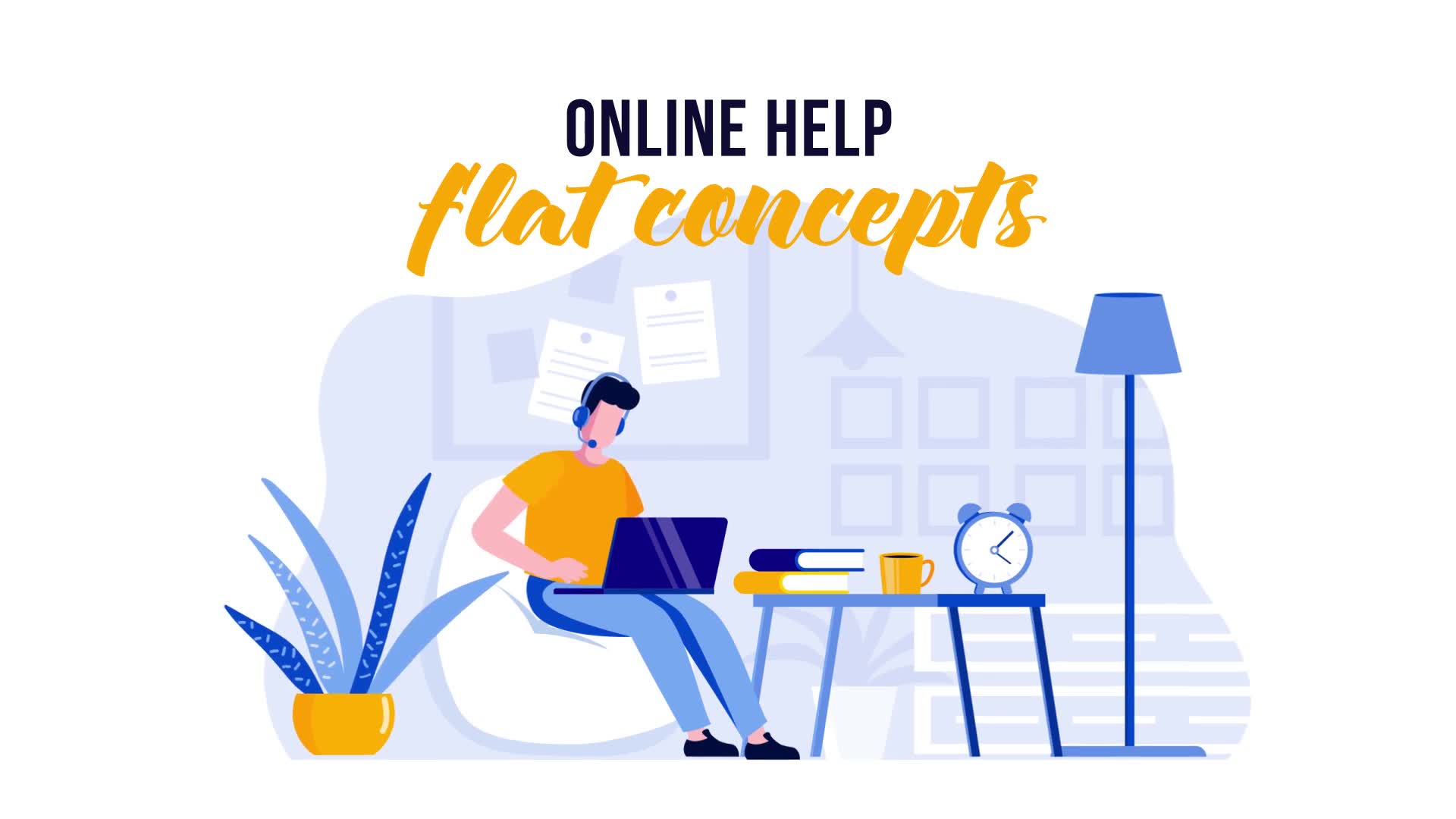 Online help Flat Concept Videohive 29529687 After Effects Image 2