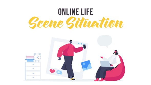 Online life Scene Situation - 28435597 Videohive Download