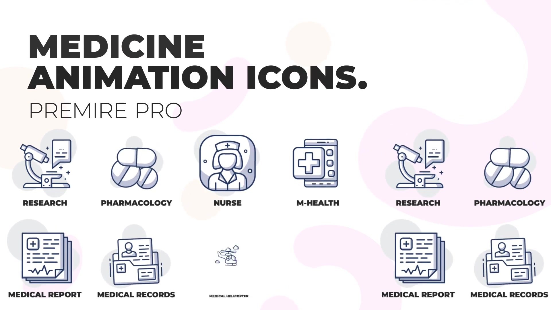 Online medicine Animation Icons (MOGRT) Videohive 36441060 Premiere Pro Image 2