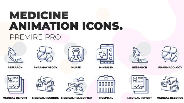Online medicine Animation Icons (MOGRT) - Videohive 36441060 Download