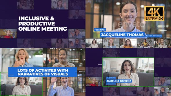 Online Meeting Group Video Conference Zoom Event Promo - 31684763 Videohive Download