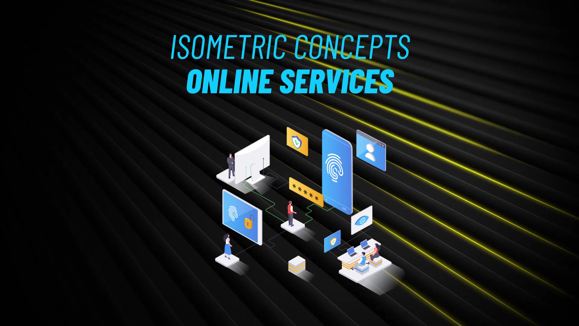 Online Service Isometric Concept Videohive 31223576 After Effects Image 4