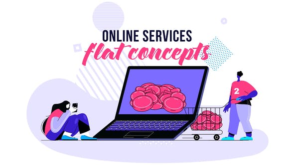 Online services Flat Concept - 28730457 Videohive Download