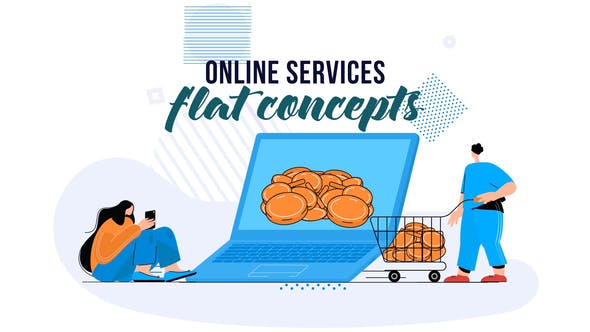 Online services Flat Concept - 28830201 Videohive Download