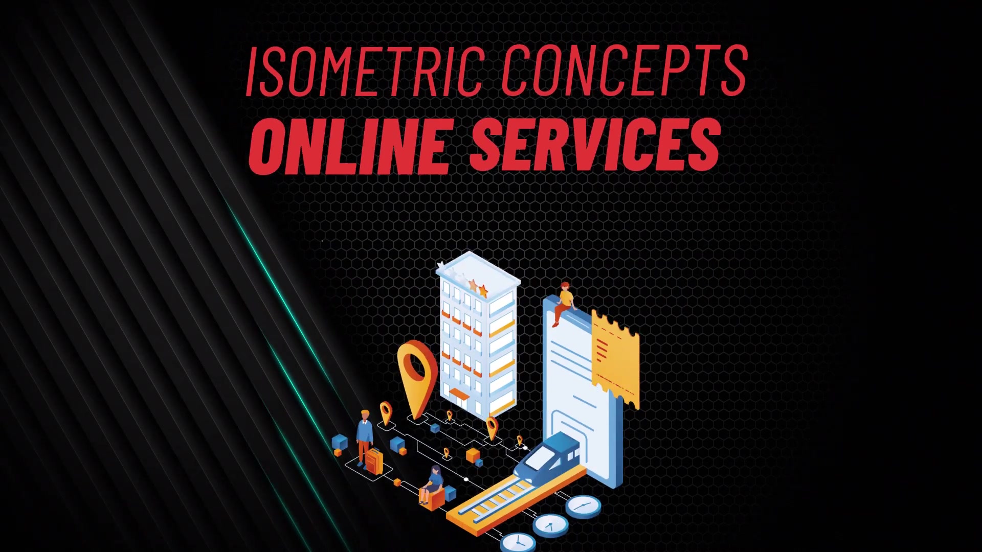 Online Services Isometric Concept Videohive 31813495 After Effects Image 3