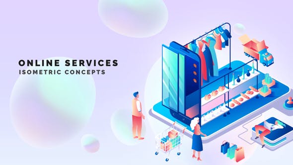 Online services Isometric Concept - 33518739 Videohive Download