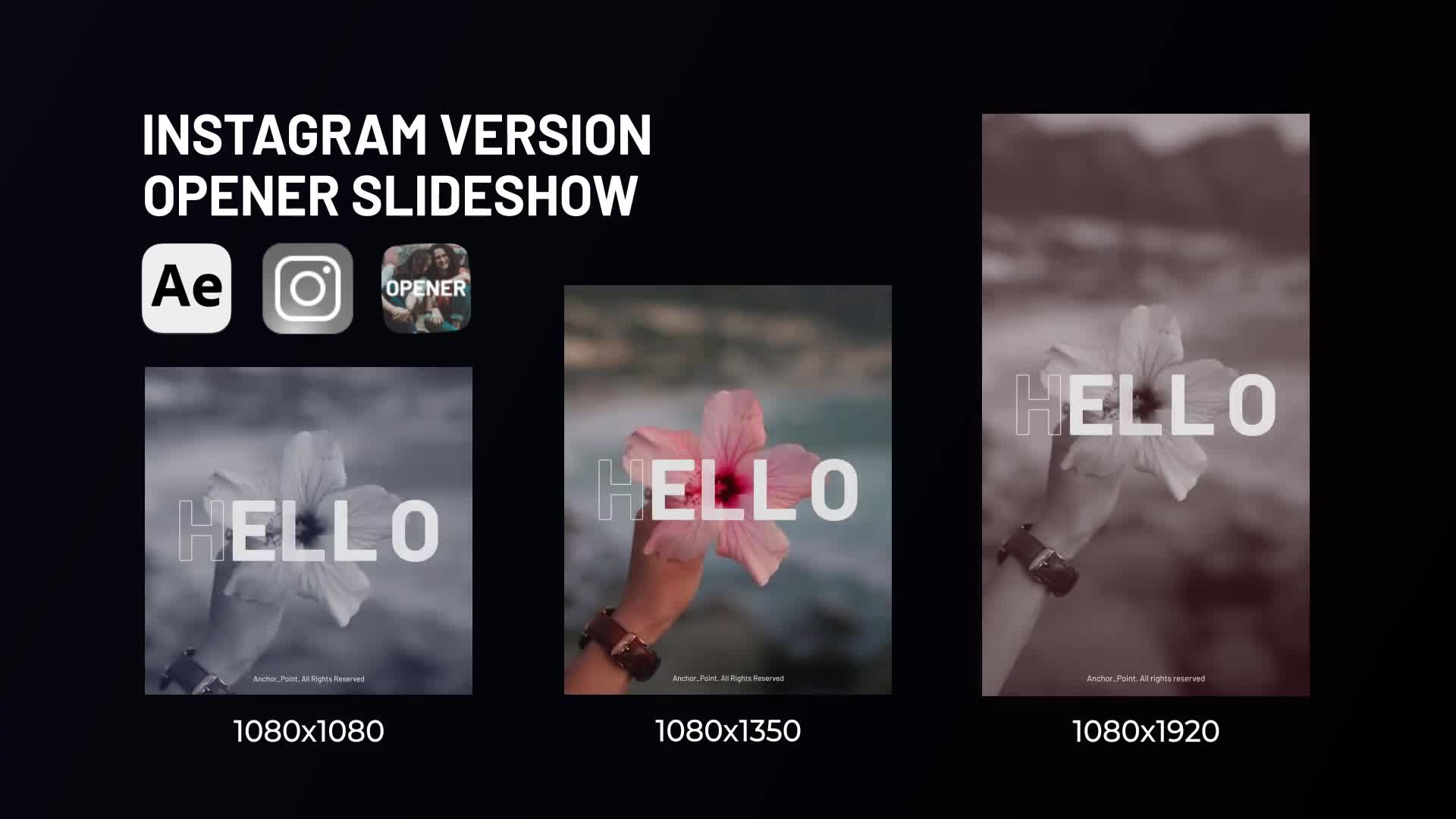 Opener Slideshow Instagram Videohive 39230111 After Effects Image 1