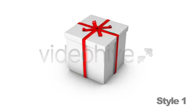 Opening a Wrapped Gift with Alpha Channel Box - Download Videohive 2521375